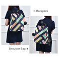 thumbnail image 4 of FORMRS Women's Travel Backpack Purse Anti-Theft Hidden Pockets Casual Shoulder Bag, Green Stripes, 4 of 7