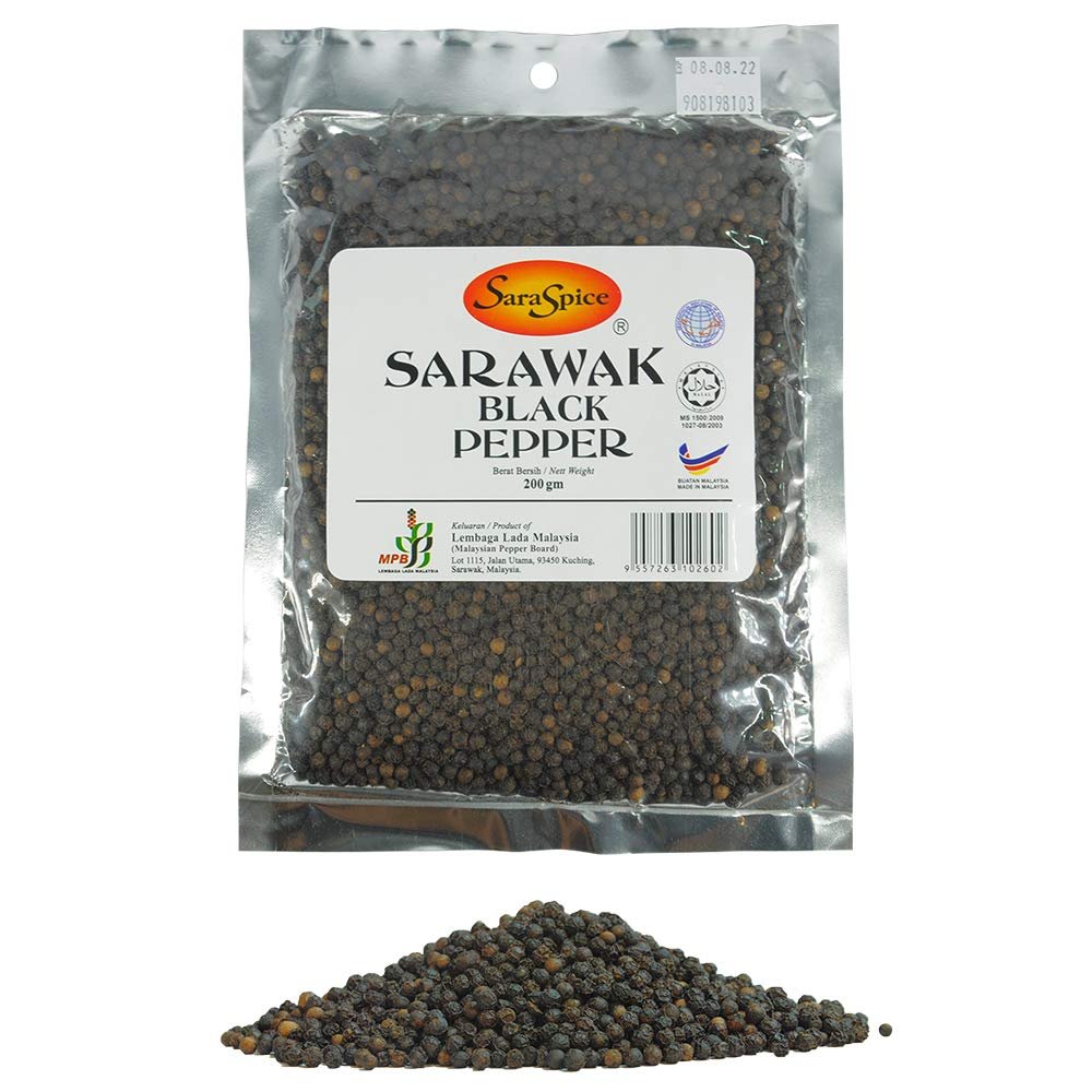 Sarawak Peppercorns Whole Black Peppercorns for Grinder Product of