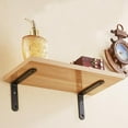 thumbnail image 2 of 2pcs Rustic Wall Mounted Shelf Bracket L Shaped Supporter 10x15cm, 2 of 7