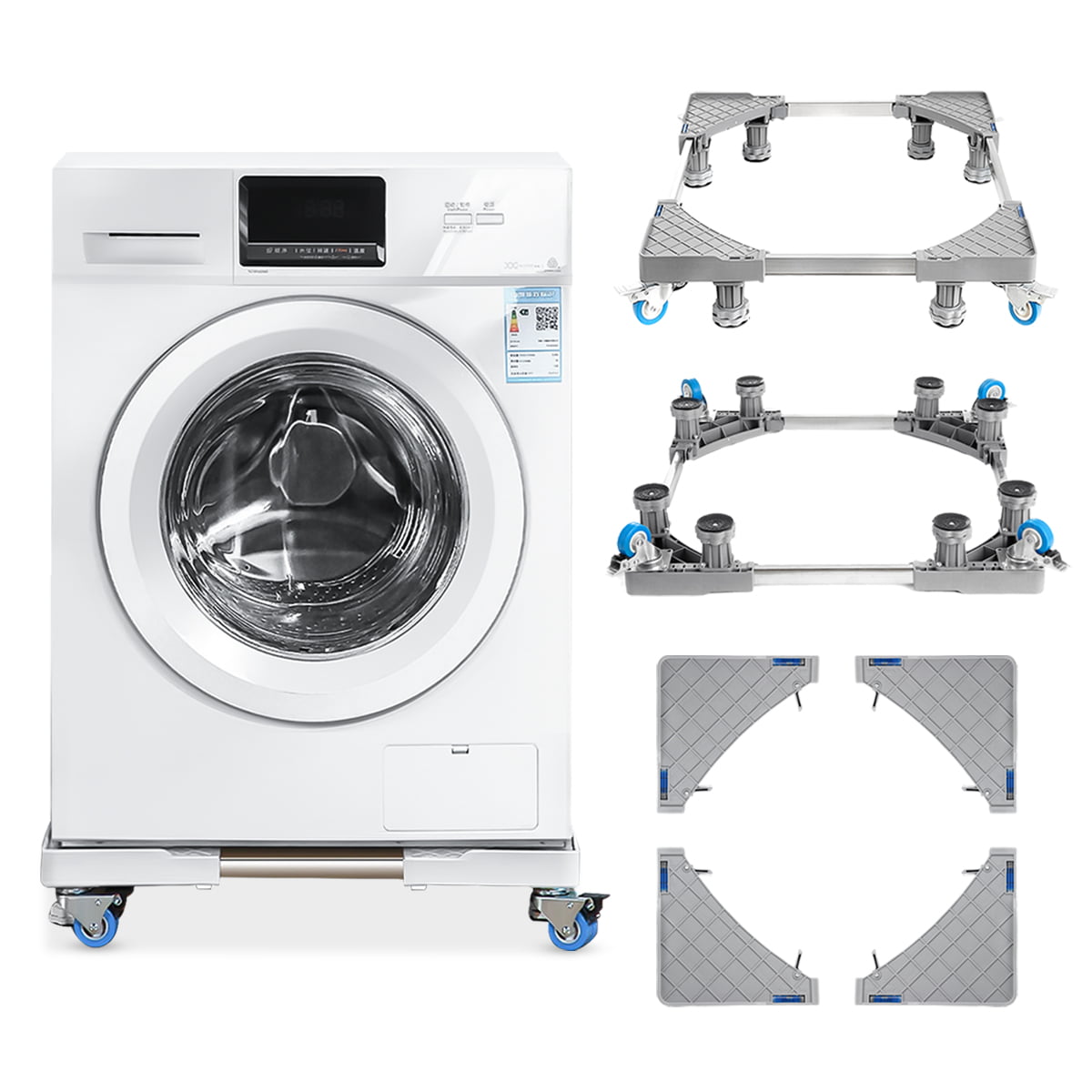8 Foots Pro Adjustable Washing Machine Fridge Base Laundry Pedestal Raised Stand