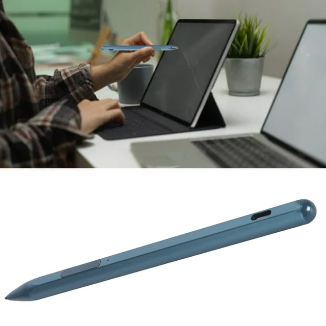 Active Stylus Pens for Touch Screens, Rechargeable MPP 2.0 Tilt Pen with 4096 Pressure Sensitivity, Palm Rejection, Laptop Stylus Pen with 3 Replacement Nibs for