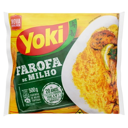 Seasoned Corn Flour 17.6 Oz Farofa De Milho PACK, (Pack of 1)