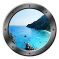 thumbnail image 3 of VWAQ Ocean Porthole Wall Decal Nature Sea View Window Sticker Peel and Stick Mural PO7, 3 of 3
