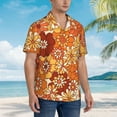 thumbnail image 3 of Disketp Hawaiian Shirts For Men,Hippie Flower Print Mens Casual Short Sleeve Button Down Shirts Beach Shirt, 3 of 7