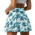thumbnail image 4 of Yuyamidu Blue Coconut Tree Golf Skorts for Women with Pockets Hawaiian A Line High Waisted Tennis Skirt Lightweight Casual Workout Sports Active Skort Size XL, 4 of 7