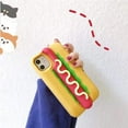 thumbnail image 4 of 3D Hot Dog Case Compatible with iPhone 11 Pro, Creative Cool Fun Cartoon Hamburger Soft Silicone Case Rubber Bumper Protection Cover (Hot Dog, iPhone 11 Pro), 4 of 14