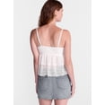 thumbnail image 3 of No Boundaries Layered Lace Tank Top, Women's XXS-XXL, 3 of 5
