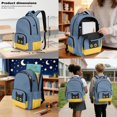 thumbnail image 3 of DISNIMO Cute Cat Print School Backpack for Teen Girls, Set of 3, Lightweight Kids Backpack Set with Lunch Bag Pencil Case, 17 Inch Large School Students Bookbag Travel Daypack, 3 of 7