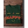 thumbnail image 3 of Million Ways To Be Happy T-Shirt Men -Image by Shutterstock, Male Large, 3 of 4