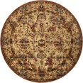 thumbnail image 2 of Rugs.com Saturn Collection Rug – 7 Ft Round Beige Cream Medium Rug Perfect For Kitchens, Dining Rooms, 2 of 9
