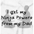 thumbnail image 2 of I Get My Ninja Powers From My Dad Men's Big & Tall Graphic Zip Up Hoodie Brisco Brands 2X, 2 of 5