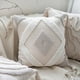 thumbnail image 4 of Nvzi 1 funda de almohada de algodón con mechones bohemios. Lo simple no es simple, funda de almohada de algodón de alta calidad de 17,72 x 17,72 pulgadas (estilo C)., 4 of 5