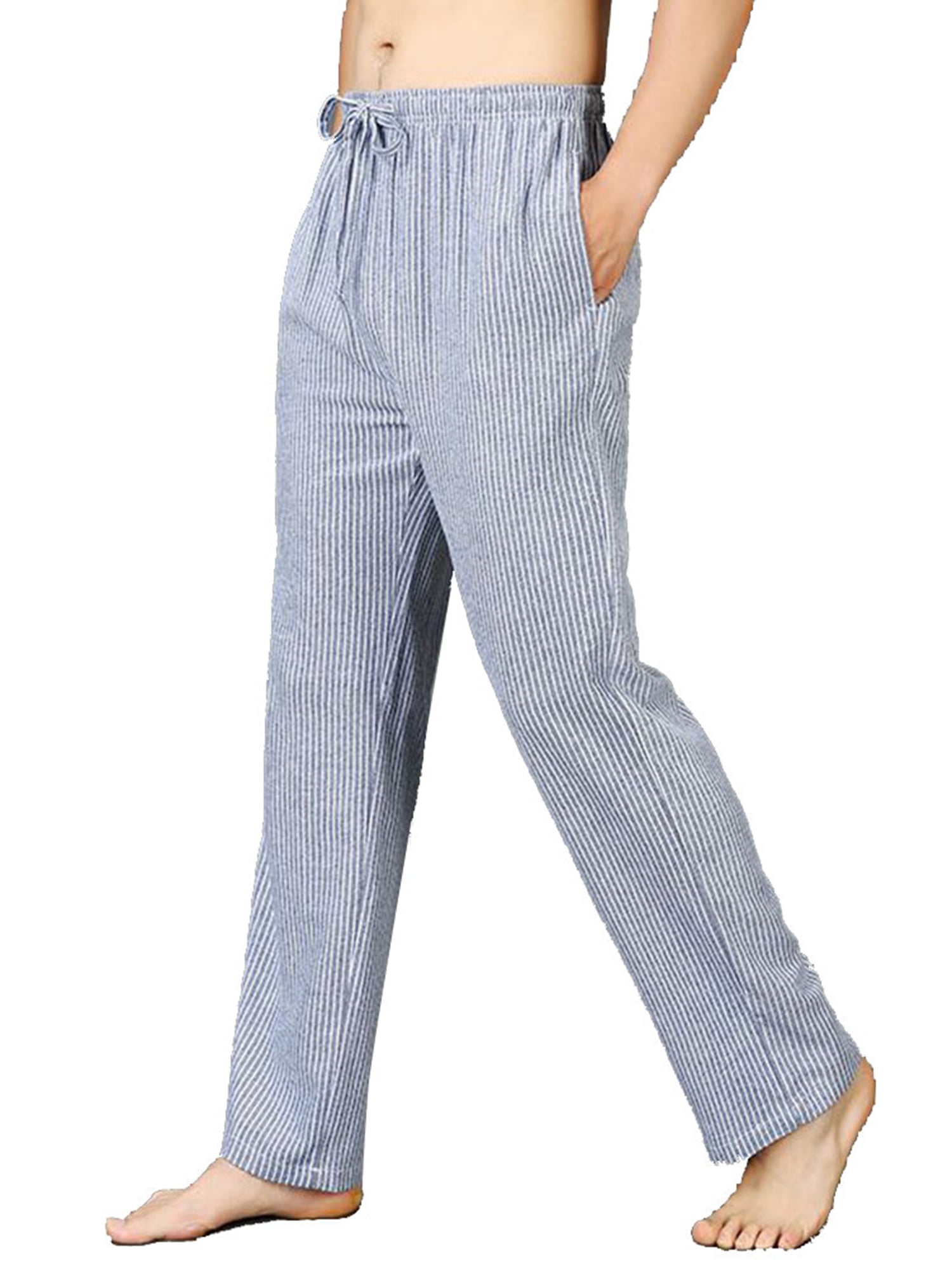 Pajama Pants For Men Rayon Elasticated Waist One Pocket Soft Comfortable 