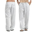thumbnail image 4 of Nituyy Women´s Drawstring Pants, Summer Elastic Waist Solid Color Loose Lounge Pants with Pockets, 4 of 6