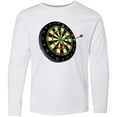 thumbnail image 3 of Inktastic Dart Board Long Sleeve Youth T-Shirt, 3 of 5