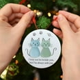 thumbnail image 5 of Christmas Tree Ornament Friendship Cats and Crab Design Glitter Hanging Decoration 3.15 Inch Paper Craft Holiday Keepsake Gift for Best Friend Family Member Christmas Decor, 5 of 7