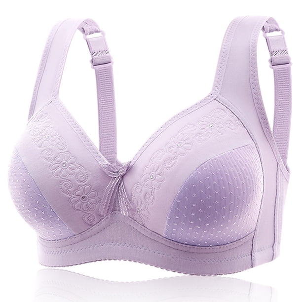 Puntoco Sujetadores para mujer sin aros, ajustables, con encaje y fruncido sin aro de acero, cómodos para la parte superior del pecho, sexys, sin esponja