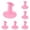 Pink 6Packs, variant on Professional Nail Art Painting Tools Finger Stand Support Holder Manicure Tools, One Size, Pink 1Pack