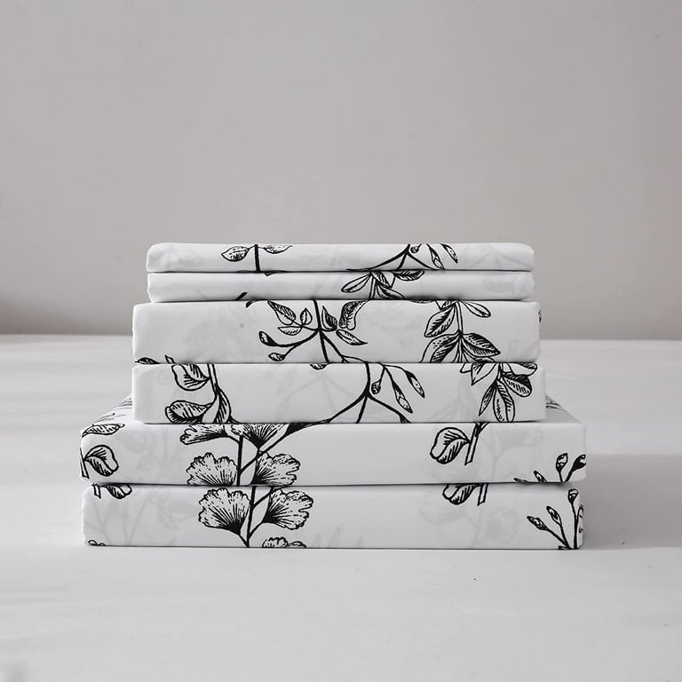 Black and white sheets deals