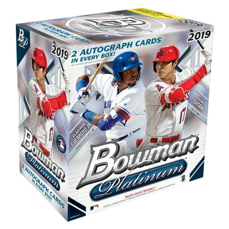 2019 Topps Bowman Platinum Baseball Monster Box- 2 Autographs per Box | 100 Topps Bowman Baseball Trading Cards | Feat. Vladimir Guerrero Jr. & Shohei