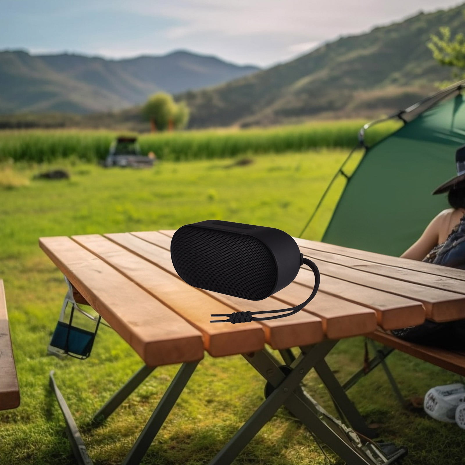 Bdday Bluetooth 5.2 Desktop Speaker With USB Flash Drive And Memory Card Portable Waterproofs And High Volume Bluetooth Speaker