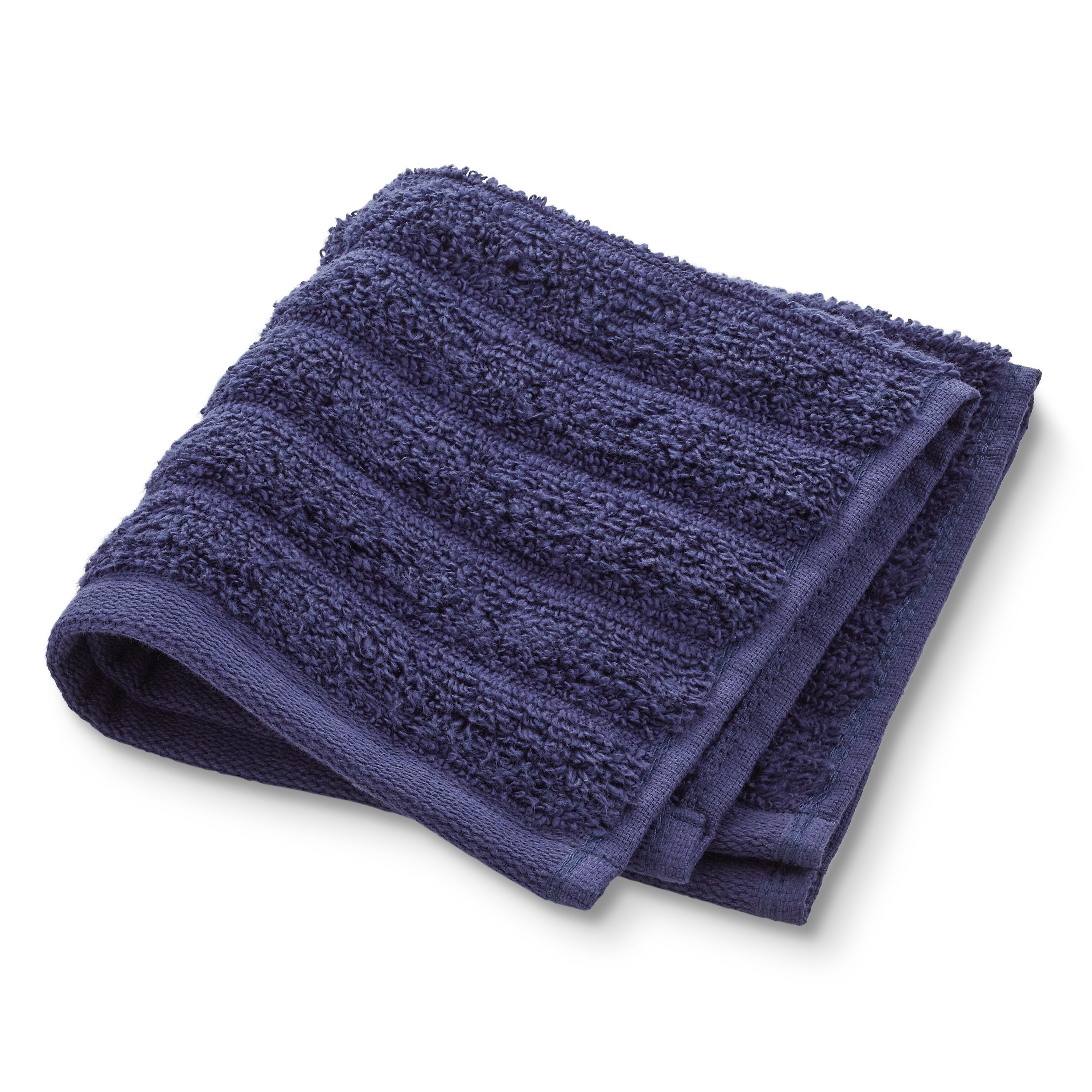 Mainstays Performance Mix Textured 6-Piece Bath Towel Set - Navy Blue - image 3 of 9