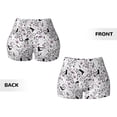 thumbnail image 5 of Haiem Cowboy No Front Seam Biker Shorts for Women Yoga Workout Gym Bike Shorts with Tummy Control Moisture-Wicking-Medium, 5 of 9