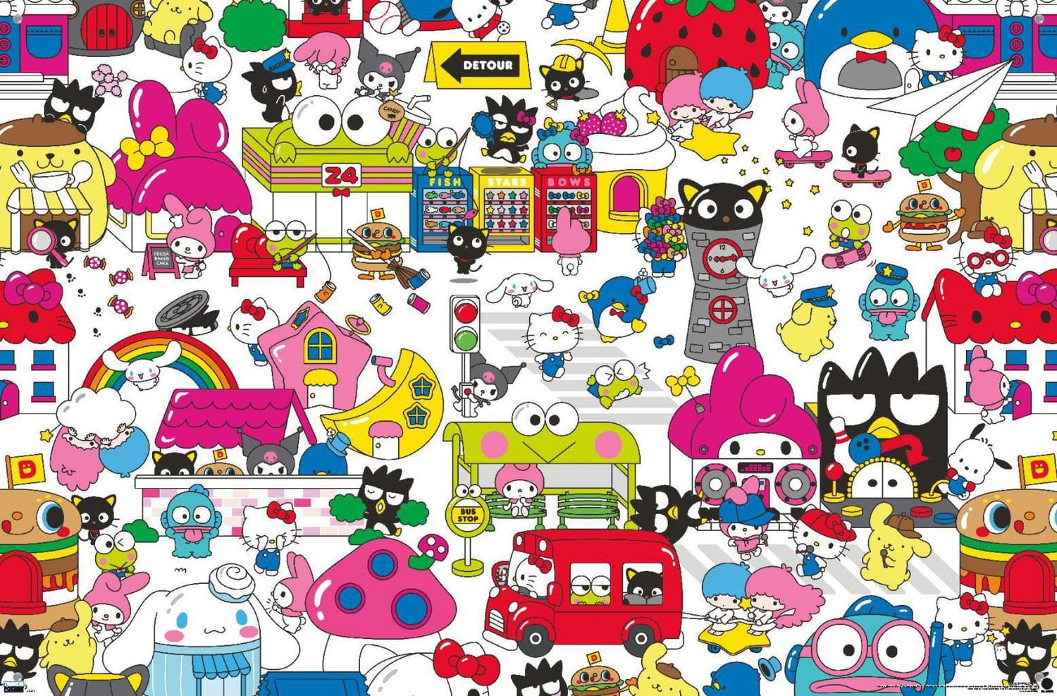 Hello Kitty and Friends: Hello - Group Wall Poster, 22.375" x 34"
