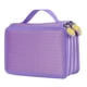 thumbnail image 1 of Estuche para lápices de gran capacidad con 52 ranuras, estuche para bolígrafos, bolsa de almacenamiento para pintura y dibujo (púrpura), 1 of 7