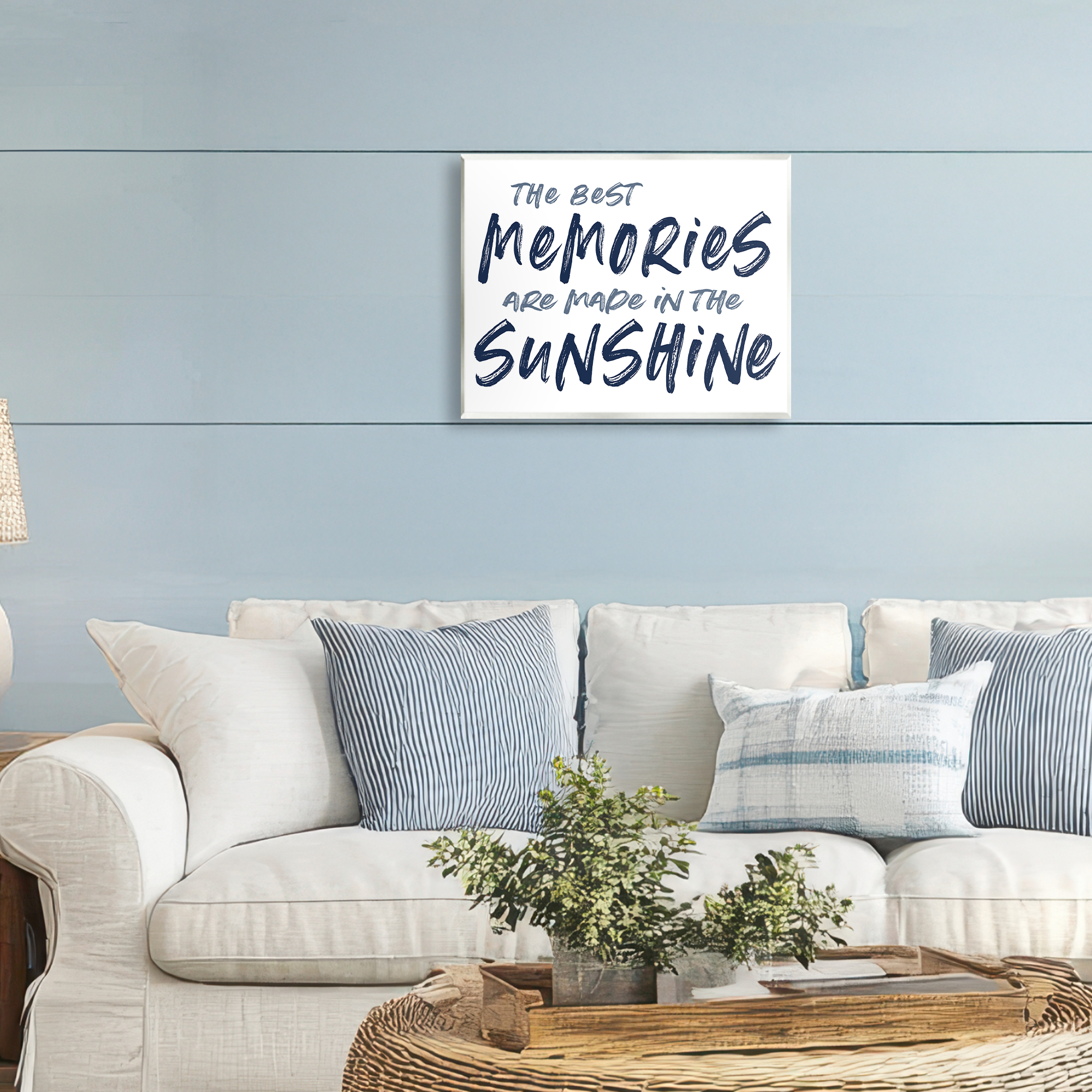 Memories Made In Sunshine Wall Plaque Art, design by Lettered and Lined