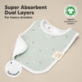 thumbnail image 4 of Baberos de algodón orgánico para bebés KeaBabies, paquete de 8 unidades, superabsorbentes, 4 of 9