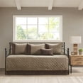 thumbnail image 6 of Pemberley Row Faux Suede Brown Daybed Cover Twin Reversible Machine Washable, 6 of 17