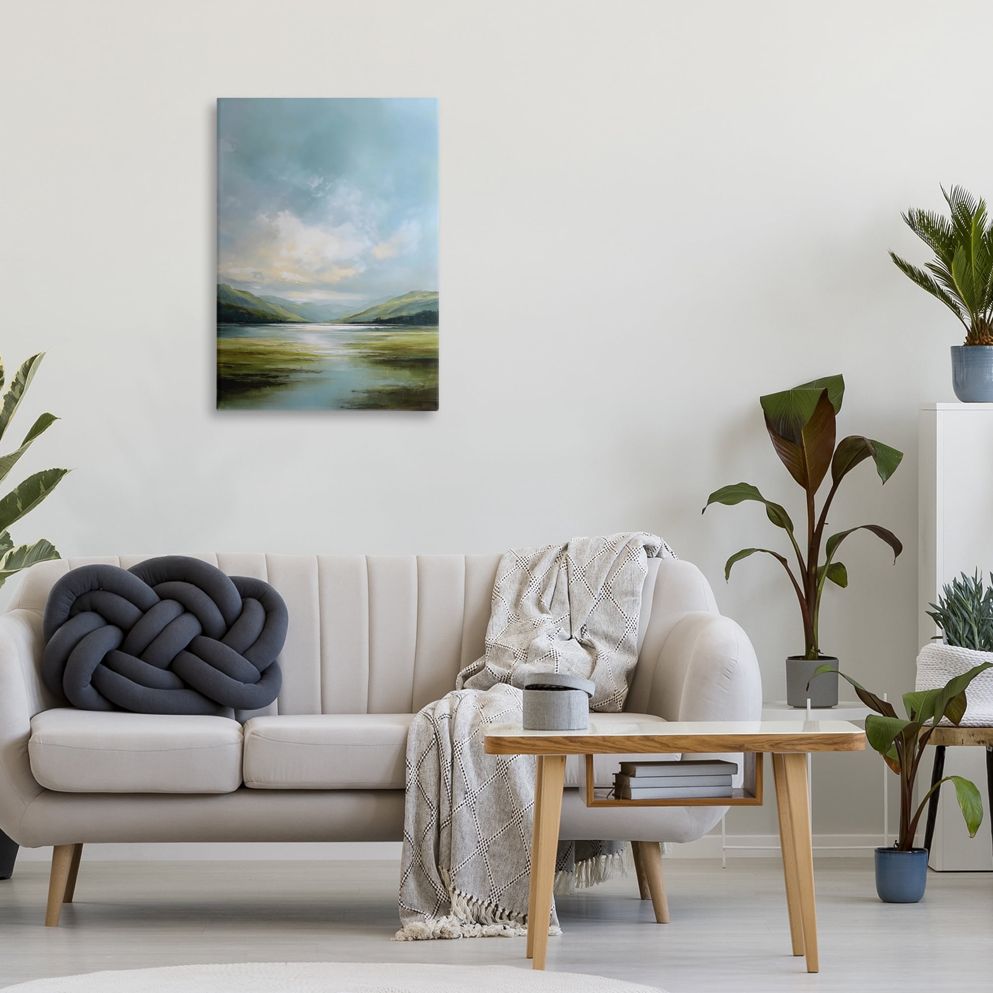Stupell Industries Here Comes Sun over Valley Canvas Wall Art, design by Petal Prints Design