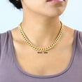 thumbnail image 3 of Nuragold 10k Real Yellow Gold Miami Cuban Link 9mm Chain Necklace (16"-30") Italian Jewelry for Men & Women, 3 of 11