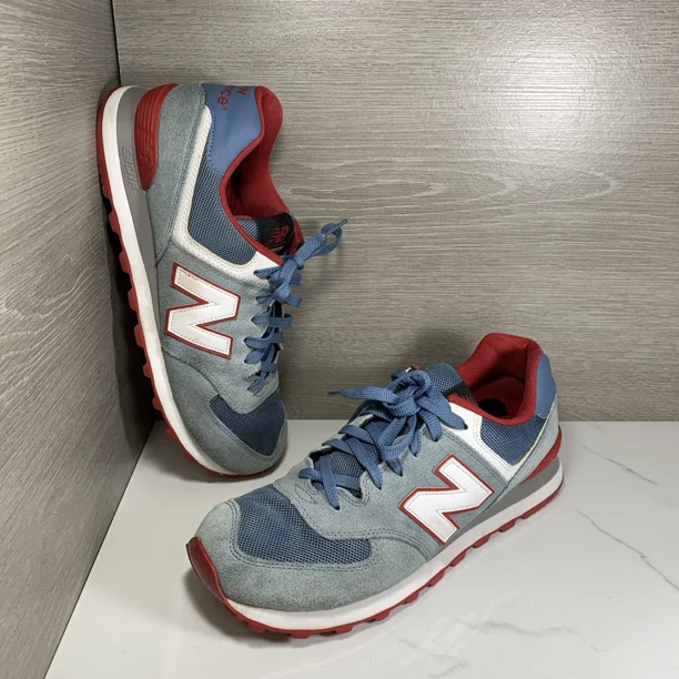 New Balance 574 Mens Blue Suede Athletic Running Shoes ML574CPI US Size 10 D