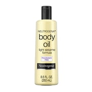 Neutrogena Body Oil For Dry Skin, Light Sesame Formula, Fragrance Free, 8.5 fl. oz