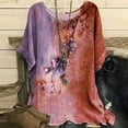 thumbnail image 2 of Birdeem T-Shirt Décontracté Mode Femme Col Rond Manches Courtes Ample, 2 of 6