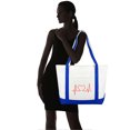 thumbnail image 2 of DALIX Heartbeat Nurse Women's Tote Bag Cotton Canvas Embroidered in Royal Blue, 2 of 7