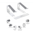 thumbnail image 4 of Soporte para computadora portátil Soporte para computadora con enfriamiento de Aluminio, Puede arreglar la Placa de elevación extraíble para computadora portátil, Base de Metal (Plata), 4 of 5