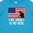 thumbnail image 4 of Inktastic Military Uncle is My Hero Us Flag Boys or Girls Baby T-Shirt, 4 of 5