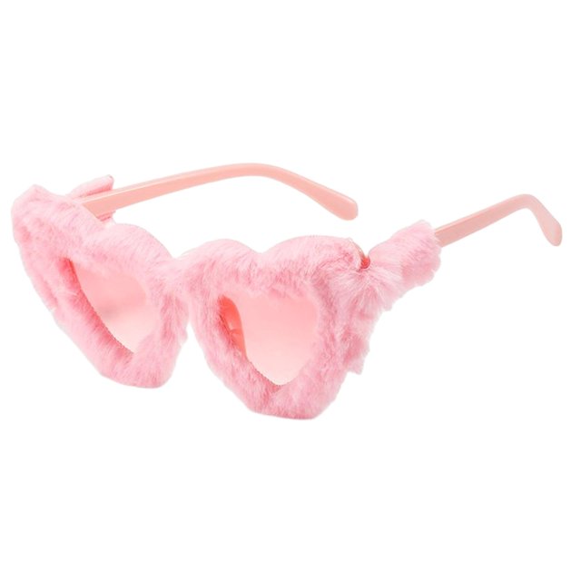 Felpa suave de la moda, anteojos clásicos de las gafas de UV400 para la Rosado Yuyangstore Gafas de sol en forma de corazón