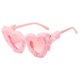 thumbnail image 1 of Gafas de sol en forma de corazón Salvador de felpa para Viajes rosado, 1 of 9