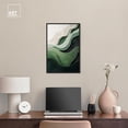 thumbnail image 3 of Green Echoes I Canvas Green Abstract Art by Art Remedy, Black Frame, 16" x 24", 3 of 7