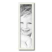 ArtToFrames 6" x 21" White Picture Frame, 6x21 inch White Wood Poster Frame (WOM-5140)
