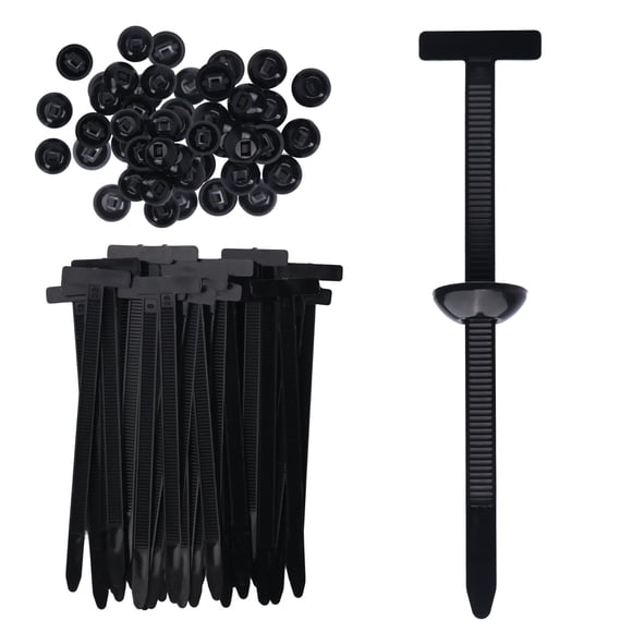 Hebilla universal de nailon Daximo para sujetacables, 100 unidades, para coche