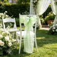 thumbnail image 4 of Chair Sashes Tulle Bow Ribbon, Satin Fabric Tie for Wedding Party Banquet Chair Back, Soft Reusable Polyester Wrinkle-Resistant, Versatile Event Decor for Birthday Shower Hotel, 4 of 6