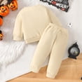 thumbnail image 7 of Futezty Toddler Clothes for Baby Boys Girls Halloween Cute Letter Embroidery Long Sleeve Sweatshirt Pants Boy Girl Warm Fall Winter Outfits Set 6M-4T, 7 of 7