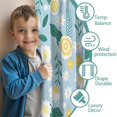 thumbnail image 3 of Blackout Kids Curtains,Pioneer Flower Floral Print Pattern Childrens Insulated Curtains Set Of 2,Bedroom Essentials,Toddler Room Decor 42"x84", 3 of 5