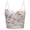 White, variant on Women's Floral Print Bustier Top Padded Lace Crop Top Punk Gothic Corset Bra Spaghetti Strap Slim Fit Cami Crop Top