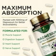 thumbnail image 6 of Magnesium Mineral Supplement 1000 mg - High Potency Magnesium Citrate for Bone, Heart Health, Nerves & Muscle Support, Nature's Magnesium Complex for Whole Body Support, Bottled in USA - 60 Capsules, 6 of 10
